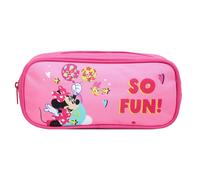 Bagtrotter trousse scolaire rectangulaire disney minnie rose fun