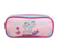 Trousse scolaire rectangulaire lili lou rose TU