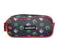 Bagtrotter trousse scolaire rectangulaire minecraft noir