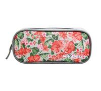 BAGTROTTER Trousse scolaire rectangulaire Offshore Grise Fleurs