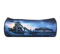 Bagtrotter Trousse Scolaire Ronde Disney Star Wars/The Mandalorian Bleue