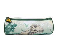 Trousse scolaire ronde jurassic world dinosaure vert TU