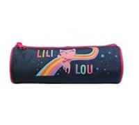 BAGTROTTER Trousse scolaire ronde Lili Lou Bleue Arc en ciel Bleu G