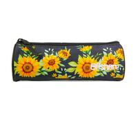 BAGTROTTER Trousse scolaire ronde Offshore Noir Tournesols