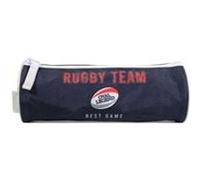 Bagtrotter Trousse Scolaire Ronde Phileas Bleu Rugby