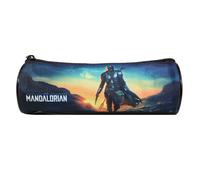 Bagtrotter Trousse Scolaire Ronde Star Wars/The Mandalorian Noir