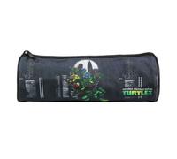 BAGTROTTER Trousse scolaire ronde Tortues Ninja Noire
