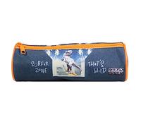 BAGTROTTER Trousse scolaire ronde Vorax Bleue Dinosaure Surf Bleu G