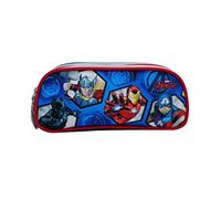 Bagtrotter Trousses Scolaire 2 Compartiments Bleu-Avengers, Bleu, 23X7X10, Modern