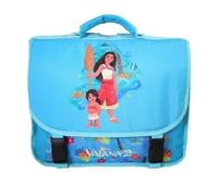 Bagtrotter - Vaiana - Disney - Cartable 38cm - Bleu - 2 Compartiments - 1 Poche Sous Rabat - Bretelles Matelassés - Fond...