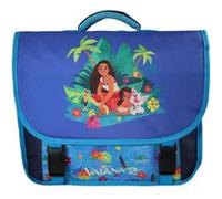 Bagtrotter - Vaiana - Disney - Cartable 38cm - Bleu Foncé - 2 Compartiments - 1 Poche Sous Rabat - Bretelles Matelassés - Fond Renforcé - Dos Matelassé - 38x13x34cm - Matière Polyester - Cartable Scol