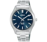 Lorus Montre Homme RX389AX9 – Solaire Quartz, boîtier en acier inoxydable 40 mm, verre minéral