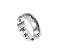 Bague à double couche avec perles en forme d'étoile pour femme - Mode d'été - Ouverture personnalisable - Bague d'index réglable - Lesbienne, D, Acier inoxydable, Aucune pierre précieuse