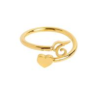 Bague À Ma Fille Dainty Initiale Coeur Anneau 26 Lettre Accessoires Populaires Bijou Élégant pour Femme Fille Anniversaire Fête Cadeau Affectueux
