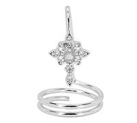 Bague à ongles pour femmes, bagues à ongles à la mode en cuivre galvanisé portant un accessoire de manucure Nail Art pour dames portant (3057 platine)