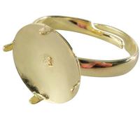 Bague À Picot À Customiser Dorée 10 Pièces