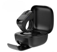 Bague à télécommande portable pour lunettes intelligentes Rokid Ai avec capture de photos sans fil, navigation par page et contrôle audio, construction ABS légère, teinte rose (noir)