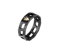 Bague Acier, Pvd Noir, Pvd Or Jaune, Collection Iconic - JM334AVD51