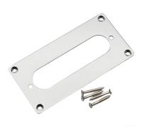 Bague adaptateur de micro Humbucker vers simple bobine 92 x 46 mm - Cadre en métal - Ajustement précis - Accessoire de guitare pour installation de micro de pont (argenté)