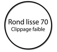 Bague adaptation moteur Somfy LT50 rond lisse 70x1,5mm - clippage faible