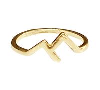 Bague Ajustable Anneaux de montagne rétro série de montagne bague réglable nouvelle bijoux plaqué or femmes réglable (Gold, One Size)