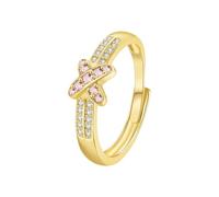 Bague Ajustable Bagues pour femmes populaires Bijoux tendance européens à la mode Deux couleurs en option Exquis et généreux Convient au port (B, 1 8cm)