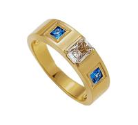 Bague Ajustable Gravure Alliance Femme Moissanite Jaune Or 14 Carats Poli avec Une Pierre Précieuse Rectangulaire Taille Épouse pour Sœur Saint-Valentin Bijoux