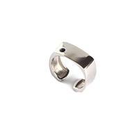 Bague ajustable pour femme, en argent sterling S925, style rétro, large et brillante, incrustée de zircones noires, style punk, ajustable, ouverte, pour les doigts et les orteils
