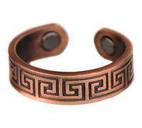 Bague alliance en cuivre 2 Aimants Magnétique celte femme homme