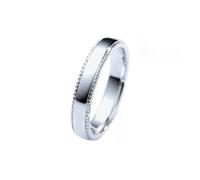 Bague Alliance Homme Bagues Argentées Vintage Or Blanc 14 Carats Au585 Taille Solide Non Plaqué Mise à Niveau 3.0 pour Mesdames Mariage Bijoux