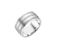 Bague Alliance Homme en Acier Inoxydable Bague Fille Ado Argent Or Blanc 14 Carats Au585 Taille Solide Non Plaqué Populaire pour Sœur Graduation Bijoux