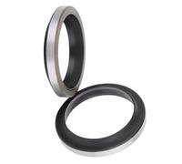 Bague anti-poussière à coque métallique GA - Joint d'huile en caoutchouc nitrile, 34 mm-43 mm, conception à lèvre for une protection optimale - 1 pièce(40x52x5/8)