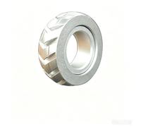 Bague Anti-Stress EDC en Acier Inoxydable avec Motif de Bande de roulement | Une bague anti-stress en acier inoxydable caractérisée par un motif de bande de roulement et un mécanisme à cliquet.