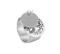 Bague arbre de vie EMOTIONAL - Bague avec pendentif Arbre de Vie et pampille à graver (message, initial, dates…) - [ Bijoux personnalisé femme ] (68)