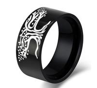 Bague Arbre de Vie Nordique en Acier Titane, Bague Arbre de Vie Minimaliste en Acier Inoxydable
