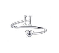 Bague Argent 925 Femmebague En Argent Avec Initiale Az Pour Femme Et Homme, Ajustable, Empilable, Polie, Idéale Pour Les Fiançailles, Les Mariages, Avec Coffret Cadeau H