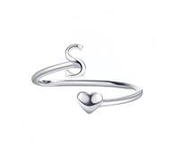 Bague Argent 925 Femmebague En Argent Avec Initiales Az Pour Homme Et Femme, Ajustable, En Forme De Cœur, Empilable, Polie, Tendance, Pour Fiançailles, Mariage, Promesse, Avec Coffret Cadeau, Taill