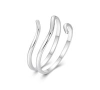 Bague Argent 925 Pour Femme Filles, Bague Infini Zircone, Empilable, Réglable,Élégante,Bague de Fiançailles Femme, Cadeaux de Bijoux pour Fille, Mère, Copine (Réglable)