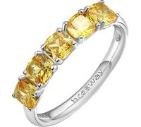 Bague argent discrète Fancy Energy Yellow FEY14 - circonférence : 50 mm.