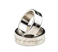 Bague argentée PK avec lettrage magique, tours de magie, accessoires de mentalisme pour gros plan (19 mm)