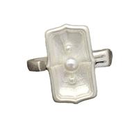 Bague artistique redimensionnable style rétro réglable pour les tenues quotidiennes bijoux élégants non conformistes