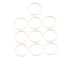 Bague Attrape-rêves en Bambou pour Création Macramé, 10 Pièces | Cercle pour Macramé, Rond Beige en Plastique, Portable, à Suspendre Murale, Lot de Dix