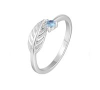 Bague attrape-rêves et plume pour femme - En argent sterling 925 avec zircone bleue - Bijou bohème - Cadeau pour mère et fille - Bague symbolique filigrane et réglable - Porte-bonheur fait main