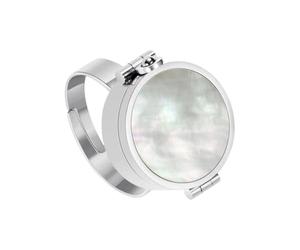 Bague Avec Étui À Baume À Lèvres - Mini Médaillon Portant Un Support De Baume À Lèvres | Anneau Conteneur De Brillant À Ļèvres Portable, Pour Petit Ami, Petite Amie, Femmes, Adolescents, Adultes, Dépl