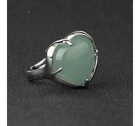 Bague avec Pierre Précieusebague en Cristal Réglable Bague Créative Aventurine Verte Réglable Open 7 Chakras Ring Eternity Ring Energy Gemstone Ring Charm Jewelry Gifts for Men Women