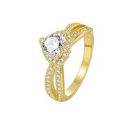 Bague avec Un Anneau Bague Anneau Or 14 Carats Au585 Moissanite Cœur Taille Mère pour Tante Mariage Bijoux