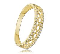Bague Balia Blanche, Or 56 (17,8) Bague Femme Bijoux Or 333 Bgr050g56