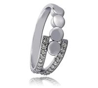 Bague Balia Pour Femme Avec Zircone Blanche Taille 54 En Argent 925 Bar002w54