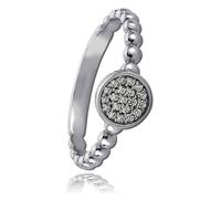 Bague Balia Pour Femme Avec Zircone Blanche Taille 56 En Argent 925 Bar003w56