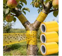Bague barrière anti-insectes autocollante pour arbres fruitiers - 10 cm de large, 500 cm de long - Ruban piège à insectes
